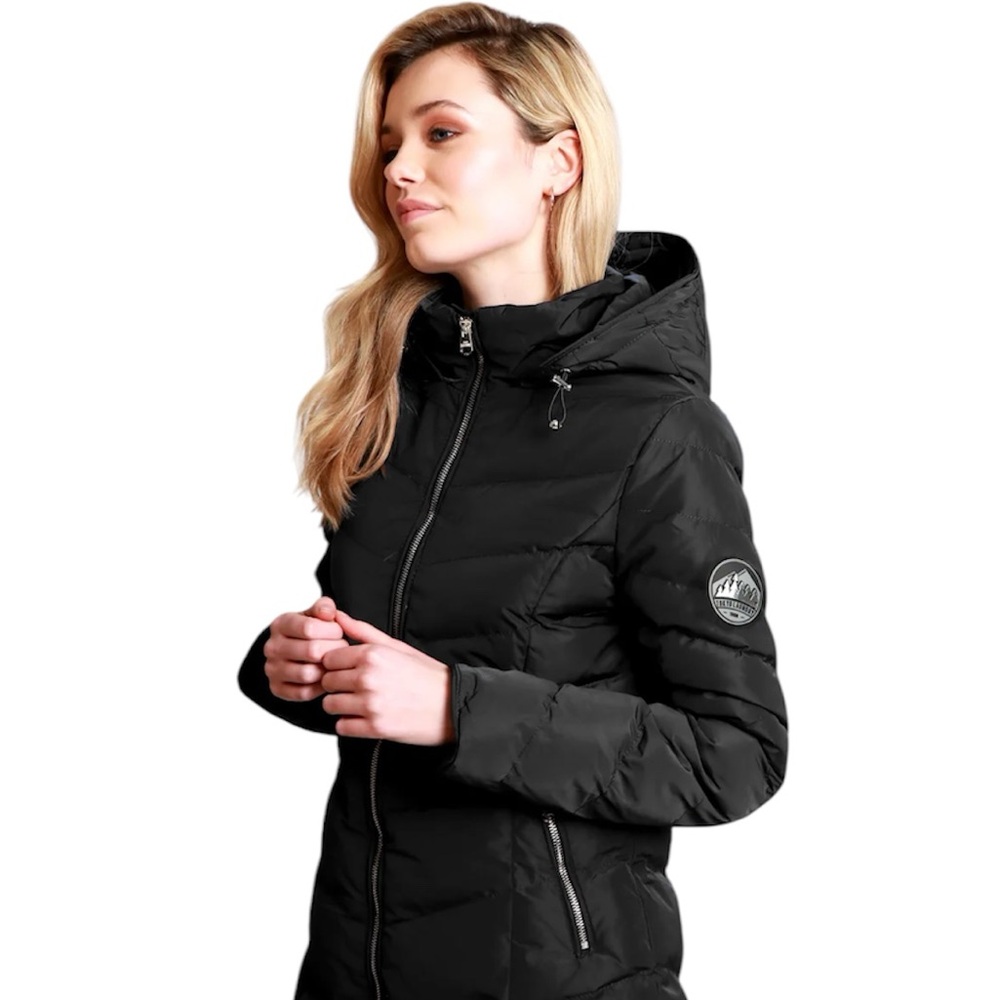 Women's Navy Hooded Jacket - Picture 4 of 12